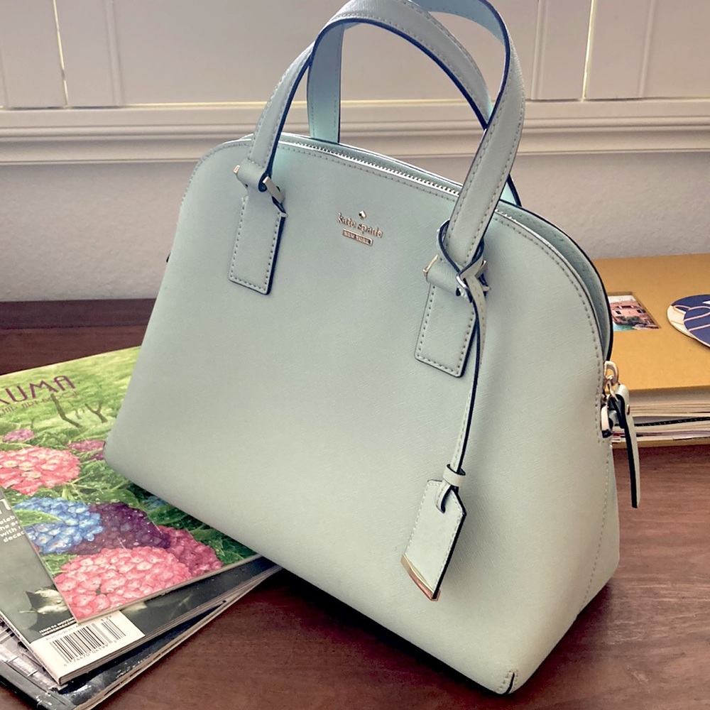 Kate Spade Mint Green Leather Shoulder and Crossbody Purse